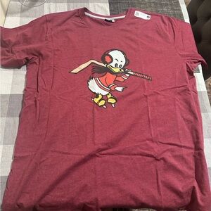 Long Island Ducks burgundy men’s hockey T-shirt xl